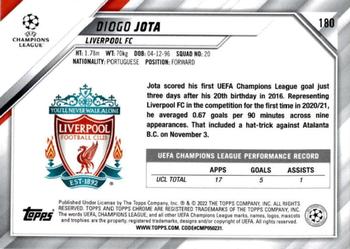 2021-22 Topps Chrome UEFA Champions League #180 Diogo Jota Back