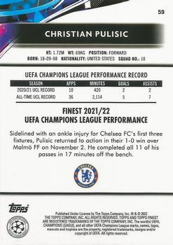 2021-22 Finest UEFA Champions League #59 Christian Pulisic Back