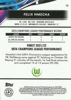 2021-22 Finest UEFA Champions League #75 Felix Nmecha Back