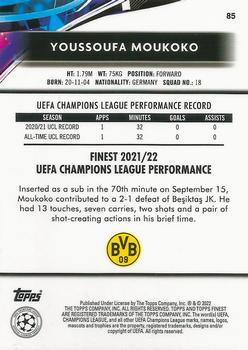 2021-22 Finest UEFA Champions League #85 Youssoufa Moukoko Back