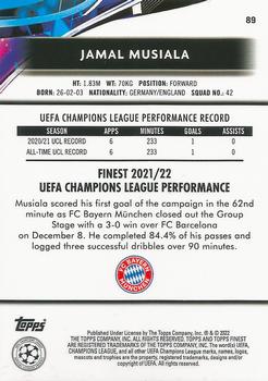 2021-22 Finest UEFA Champions League #89 Jamal Musiala Back