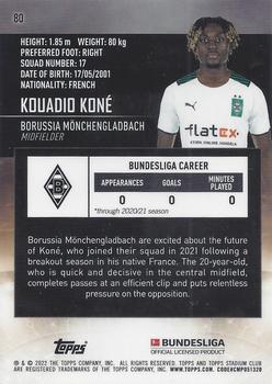 2021-22 Stadium Club Chrome Bundesliga #80 Kouadio Koné Back