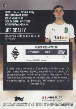 2021-22 Stadium Club Chrome Bundesliga #83 Joe Scally Back