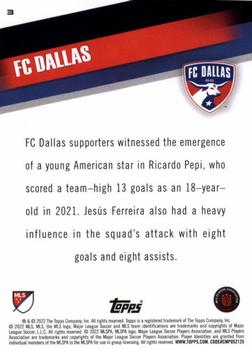 2022 Topps MLS #3 FC Dallas Back