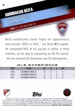 2022 Topps MLS #9 Aboubacar Keita Back