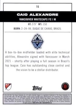 2022 Topps MLS #16 Caio Alexandre Back