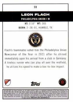 2022 Topps MLS #59 Leon Flach Back