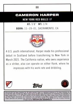 2022 Topps MLS #88 Cameron Harper Back