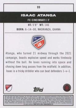 2022 Topps MLS #99 Isaac Atanga Back