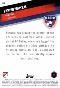 2022 Topps MLS #118 Paxton Pomykal Back