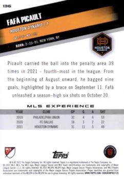 2022 Topps MLS #136 Fafà Picault Back