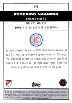 2022 Topps MLS #146 Federico Navarro Back