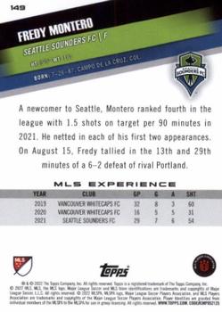 2022 Topps MLS #149 Fredy Montero Back