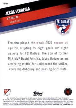 2022 Topps MLS #153 Jesús Ferreira Back