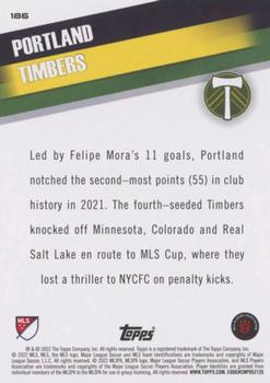 2022 Topps MLS #186 Portland Timbers Back