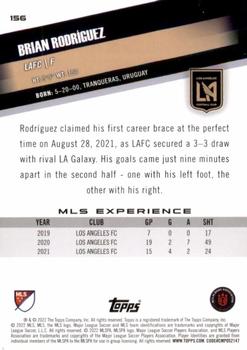 2022 Topps MLS #156 Brian Rodríguez Back