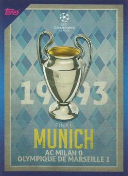 2021-22 Topps UEFA Champions League Sticker Collection #5 1993 Final Munich: AC Milan 0-1 Olympique de Marseille Front