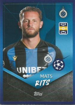 2021-22 Topps UEFA Champions League Sticker Collection #133 Mats Rits Front