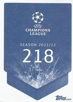 2021-22 Topps UEFA Champions League Sticker Collection #218 Tiago Tomas Back