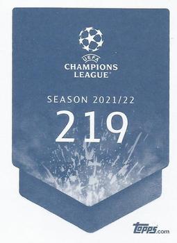 2021-22 Topps UEFA Champions League Sticker Collection #219 Rúben Vinagre Back