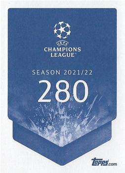 2021-22 Topps UEFA Champions League Sticker Collection #280 Michy Batshuayi Back