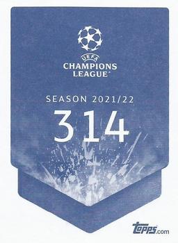 2021-22 Topps UEFA Champions League Sticker Collection #314 Eden Hazard Back