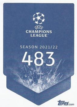 2021-22 Topps UEFA Champions League Sticker Collection #483 Jordan Siebatcheu Back