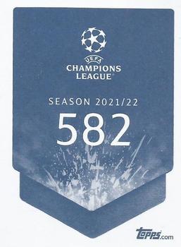 2021-22 Topps UEFA Champions League Sticker Collection #582 Saúl Ñíguez Back