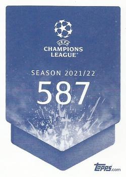 2021-22 Topps UEFA Champions League Sticker Collection #587 Christian Pulisic Back