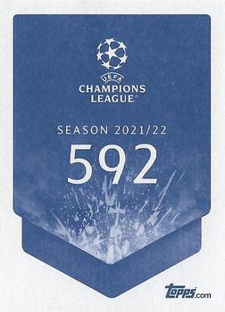 2021-22 Topps UEFA Champions League Sticker Collection #592 Wojciech Szczęsny Back