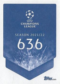 2021-22 Topps UEFA Champions League Sticker Collection #636 Oscar Lewicki Back