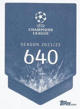 2021-22 Topps UEFA Champions League Sticker Collection #640 Sergio Pena Back