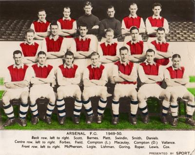 1949-50 Sport magazine Team Picture Books #NNO Arsenal Front