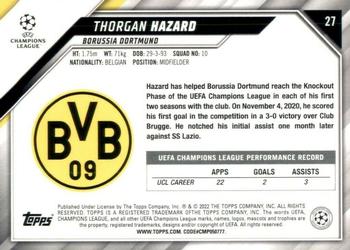 2021-22 Topps UEFA Champions League #27 Thorgan Hazard Back