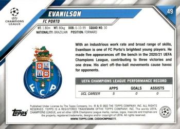 2021-22 Topps UEFA Champions League #49 Evanilson Back