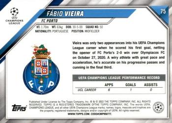 2021-22 Topps UEFA Champions League #75 Fábio Vieira Back