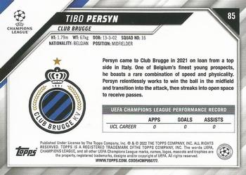 2021-22 Topps UEFA Champions League #85 Tibo Persyn Back