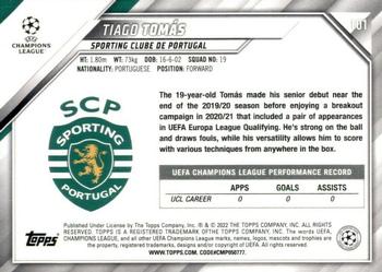 2021-22 Topps UEFA Champions League #101 Tiago Tomas Back