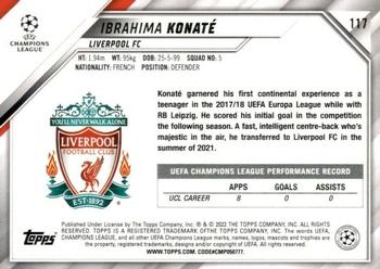 2021-22 Topps UEFA Champions League #117 Ibrahima Konaté Back