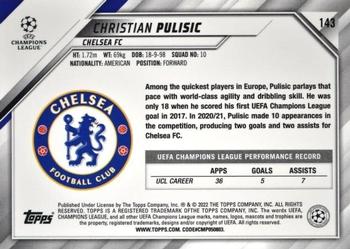 2021-22 Topps UEFA Champions League #143 Christian Pulisic Back