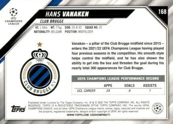 2021-22 Topps UEFA Champions League #168 Hans Vanaken Back