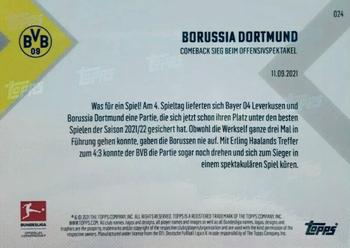 2021-22 Topps Now Bundesliga German - Black #024 Borussia Dortmund Back