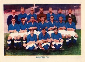 1938 Shermans Pools Searchlight on Famous Teams #NNO Everton Front