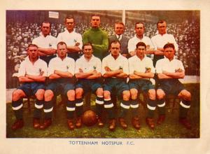 1938 Shermans Pools Searchlight on Famous Teams #NNO Tottenham Hotspur Front