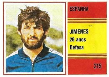 1982 Sorcácius XII Campeonato do Mundo do Futebol #215 Manuel Jimenez Front