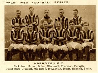 1923 Pals Magazine New Football Series #NNO Aberdeen F.C. Front