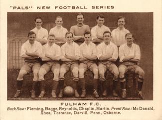1923 Pals Magazine New Football Series #NNO Fulham F.C. Front