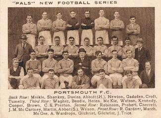1923 Pals Magazine New Football Series #NNO Portsmouth F.C. Front