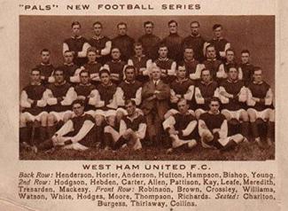 1923 Pals Magazine New Football Series #NNO West Ham United F.C. Front
