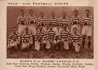 1923 Pals Magazine New Football Series #NNO Wigan N.U.F.C. Front